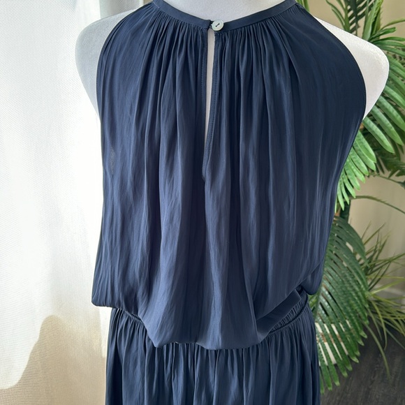 Ramy Brook Audrey Smocked Midi Dress, Small, Navy, $425 - Picture 12 of 13